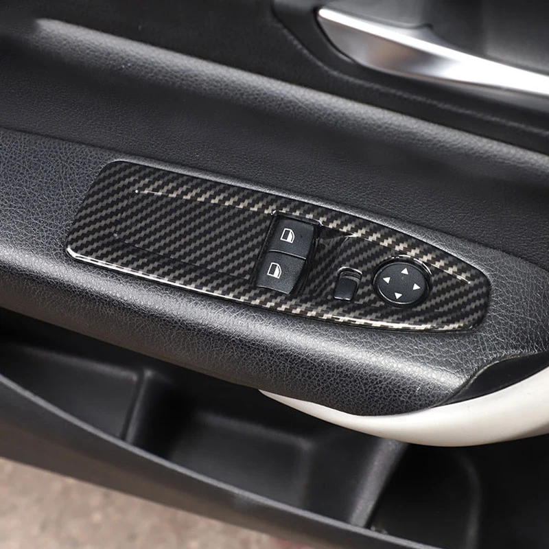 ABS Текстура углерода автомобильные аксессуары, стеклоподъемное стекло, переключатель, рамка, отделка для BMW 1 2 серии F20 F21 F22 F45 F46 2014 - 2019