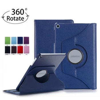 Case For Samsung Galaxy Tab S8 S7 A7 Lite FE S6 Lite 360 Rotating Case Texture PU Leather Flip Generation Stand Holder Cover