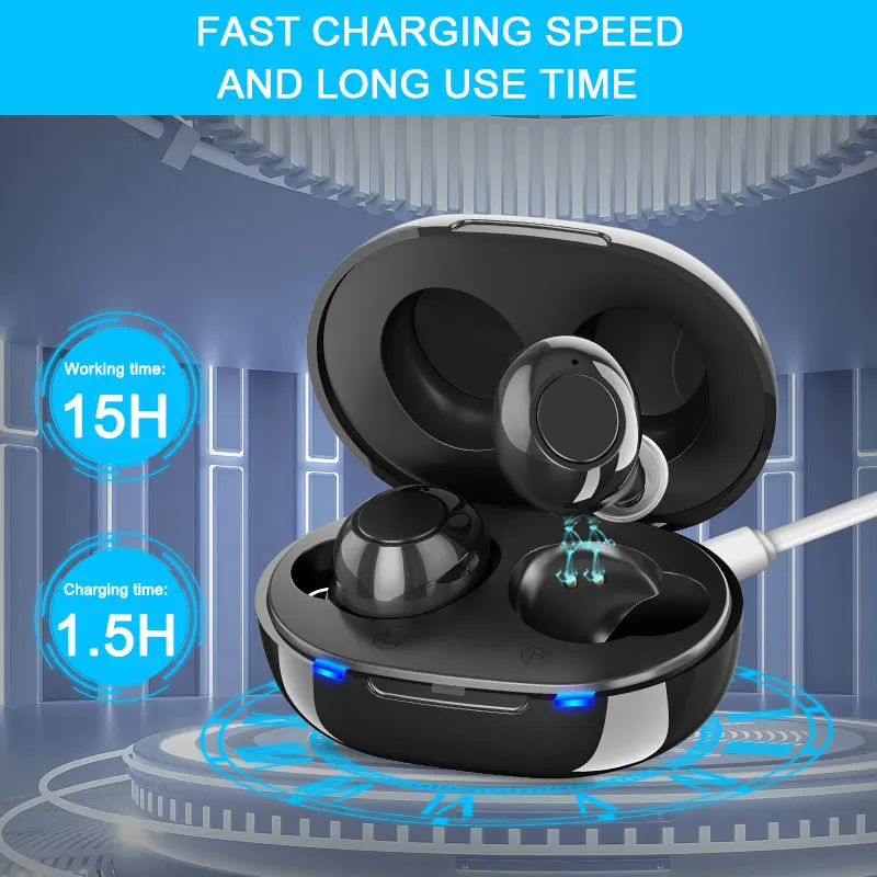 

Inner Ear Hearing Aids Invisible Hearing Aid Rechargeable Sound Amplifier Digital High Power One Click Adjustable Audifonos Fone