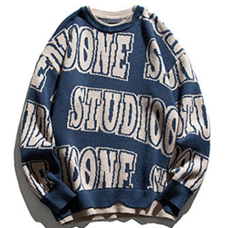 Винтажный свитер в Корейском стиле, Мужской Зимний пуловер свободного кроя с буквенным принтом из двух частей, вязаный свитер большого разм...
Винтажный свитер в Корейском стиле, Мужской Зимний пуловер свободного кроя с буквенным принтом из двух частей, вязаный свитер большого разм...