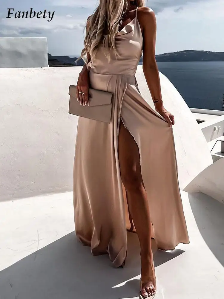 Женское сексуальное вечернее платье вечерние рукавов с высоким разрезом, летнее элегантное платье на бретельках с открытой спиной, женские...
Женское сексуальное вечернее платье вечерние рукавов с высоким разрезом, летнее элегантное платье на бретельках с открытой спиной, женские...