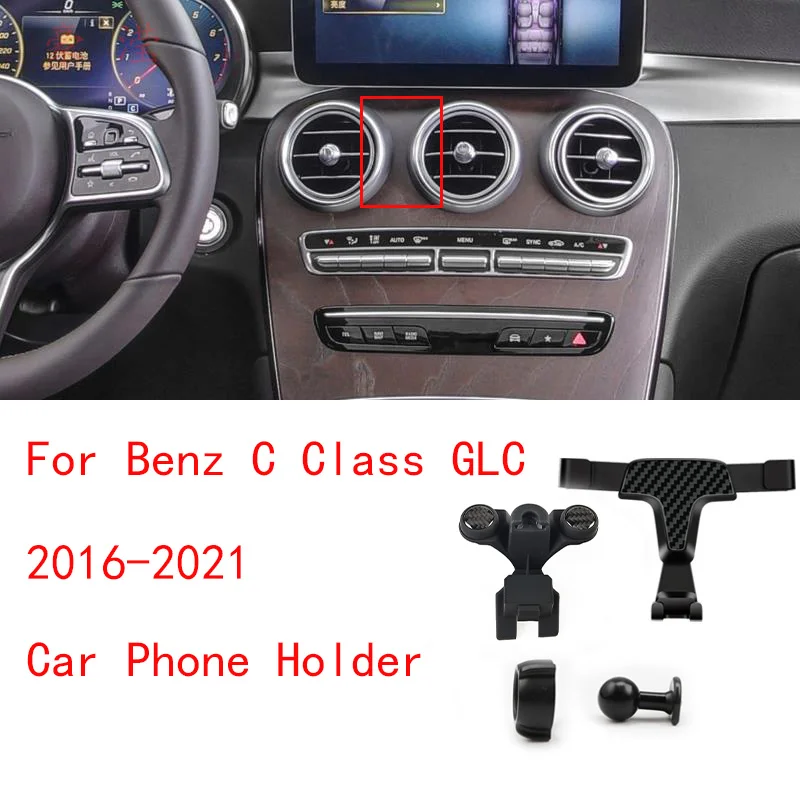Gravity Car Phone Holder For 2016-2021 Benz C Class GLC Auto Interior Accessories Vent Mount Mobile CellPhone Stand GPS Bracket
Gravity Car Phone Holder For 2016-2021 Benz C Class GLC Auto Interior Accessories Vent Mount Mobile CellPhone Stand GPS Bracket