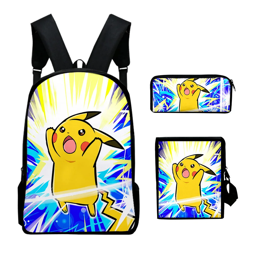 3pcs/Set Anime Pokemon School Bag Backpack Pikachu Kids Bag Large Capacity Travel Bag Teen School Bag Girls Boys Rucksack Gift
3pcs/Set Anime Pokemon School Bag Backpack Pikachu Kids Bag Large Capacity Travel Bag Teen School Bag Girls Boys Rucksack Gift
