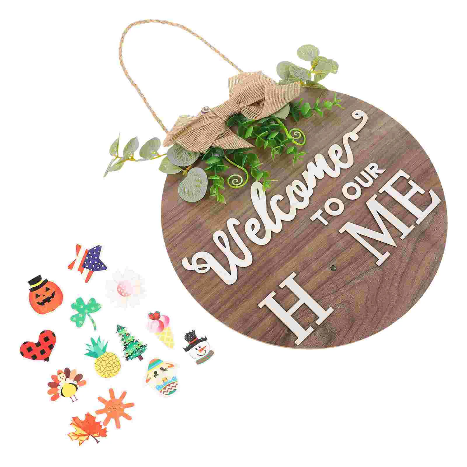 1Set Creative DIY Wooden Craft Decorative Festival Door Sign Home Door Pendant
1Set Creative DIY Wooden Craft Decorative Festival Door Sign Home Door Pendant