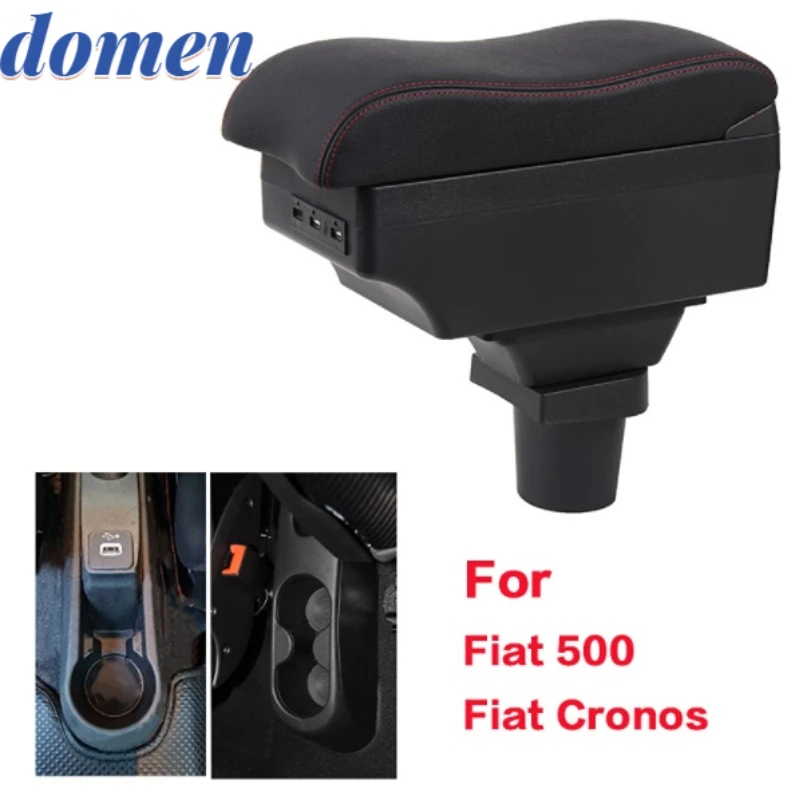 For Fiat 500 armrest box For Fiat CRONOS Car Storage box Internal modification Central control modification USB Accessories
For Fiat 500 armrest box For Fiat CRONOS Car Storage box Internal modification Central control modification USB Accessories