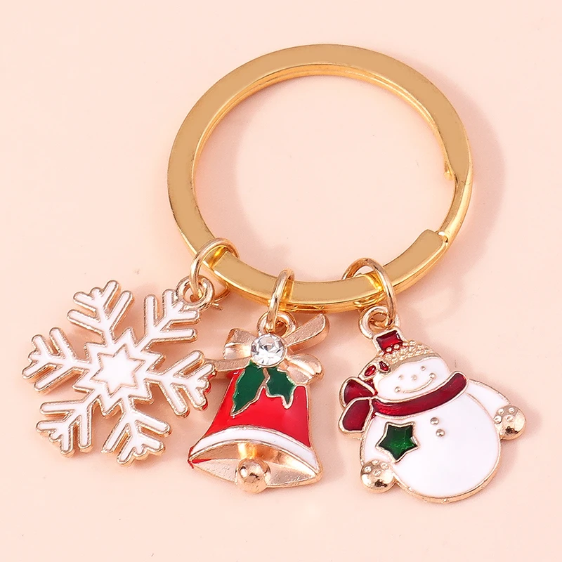 Cartoon Winter Snowman Keychain Enamel Christmas Bell Snowflake Keyrings for Women Men Car Key Handbag DIY Jewelry Accessories
Cartoon Winter Snowman Keychain Enamel Christmas Bell Snowflake Keyrings for Women Men Car Key Handbag DIY Jewelry Accessories