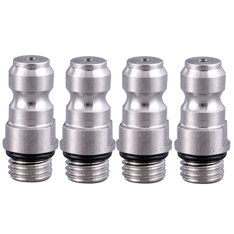 

8MM Quick-Connect Inflatable Male Connector Gas Cylinder Inlet And Inflatable Nozzle M8X1 Thread One-Way Valve,4Pcs