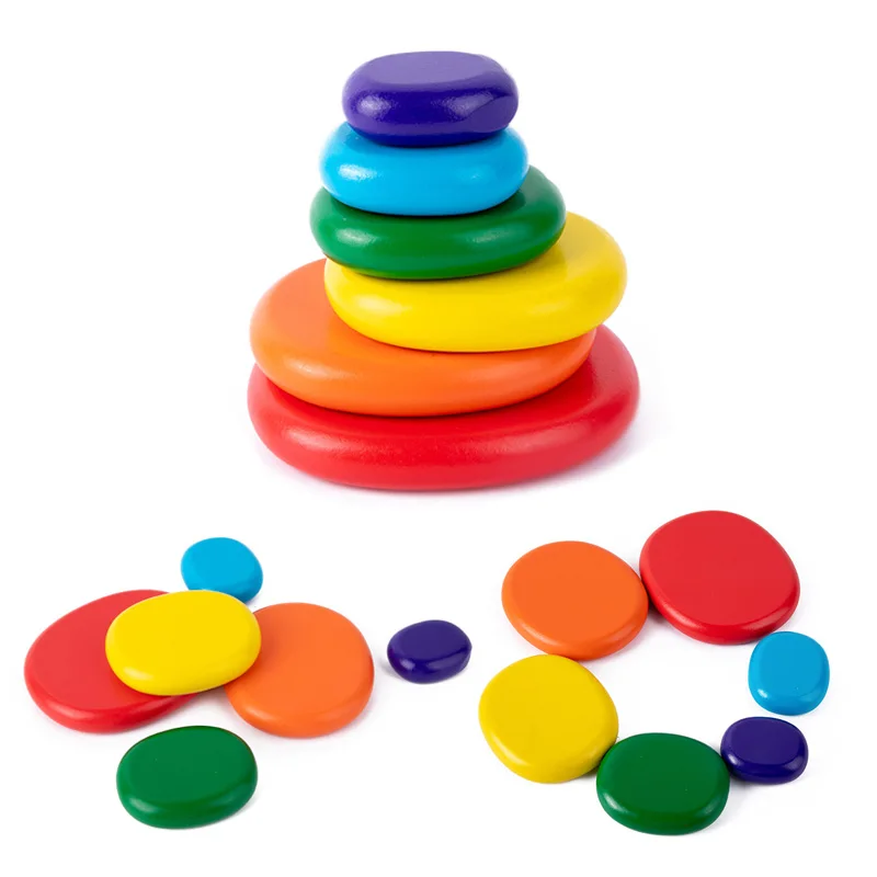 2022 New Rainbow Pebbles Wooden Blocks Set Nordic Style Gradient Stacking Stone Balancing Game DIY for Children Christmas's Gift
2022 New Rainbow Pebbles Wooden Blocks Set Nordic Style Gradient Stacking Stone Balancing Game DIY for Children Christmas's Gift