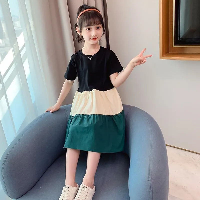2022 summer Teen Girls Color Block Rainbow split Dresses Puff Sleeve Plaid School Kids Party Princess Dress Children Outfits
2022 summer Teen Girls Color Block Rainbow split Dresses Puff Sleeve Plaid School Kids Party Princess Dress Children Outfits
