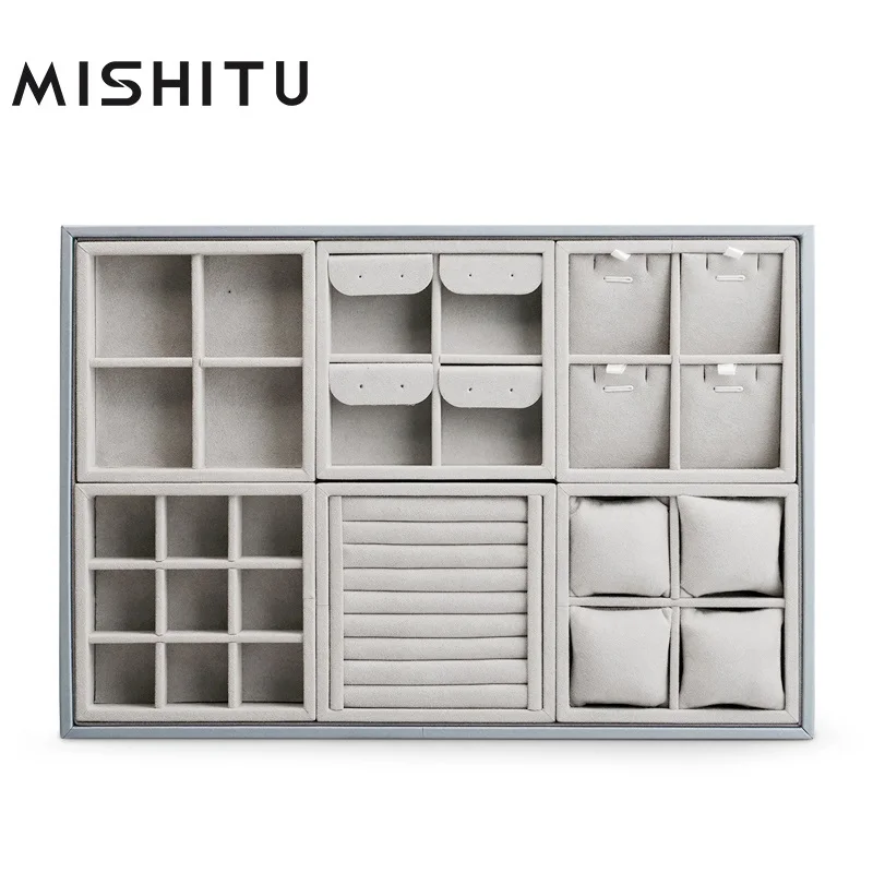 MISHITU Microfiber Earrings Ring Jewelry Organizer Tray Useful Storage Detachable Jewelry Display Tray Multi-function
MISHITU Microfiber Earrings Ring Jewelry Organizer Tray Useful Storage Detachable Jewelry Display Tray Multi-function