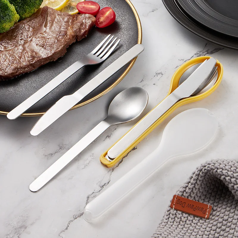 Tableware Dinner Knife Fork Spoon Travel Utensils Set Stainless Steel Cutlery Set Flatware Set with Case Reusable Portable Box
Tableware Dinner Knife Fork Spoon Travel Utensils Set Stainless Steel Cutlery Set Flatware Set with Case Reusable Portable Box