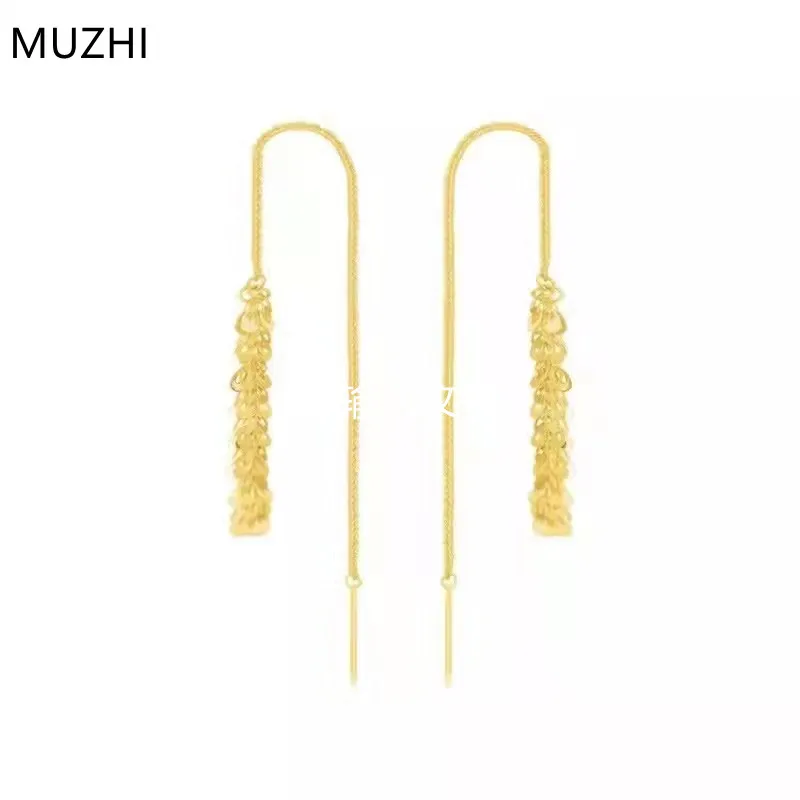 Серьги-подвески MUZHI из настоящего 18-каратного золота, простой дизайн с хвостом Феникса, чистые серьги с кисточками AU750 для женщин, изящные ук...
Серьги-подвески MUZHI из настоящего 18-каратного золота, простой дизайн с хвостом Феникса, чистые серьги с кисточками AU750 для женщин, изящные ук...