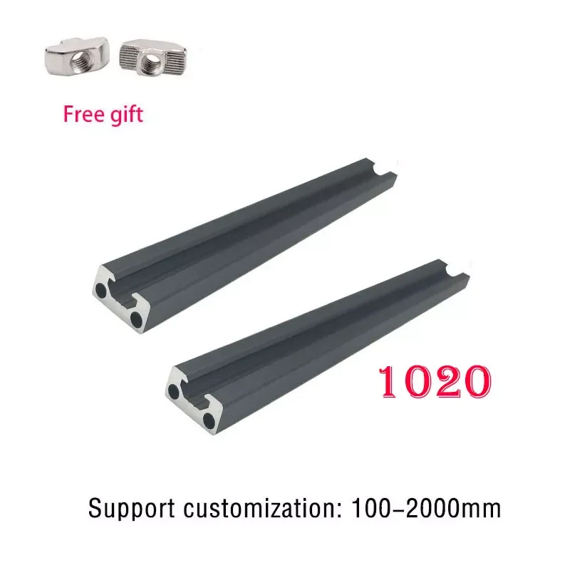 2pcs 1020 V-Slot Black Aluminum Profile Anodized Linear Guides Extrusion Frame 100mm-1200mm For CNC 3D Printer Parts EU Standard
2pcs 1020 V-Slot Black Aluminum Profile Anodized Linear Guides Extrusion Frame 100mm-1200mm For CNC 3D Printer Parts EU Standard