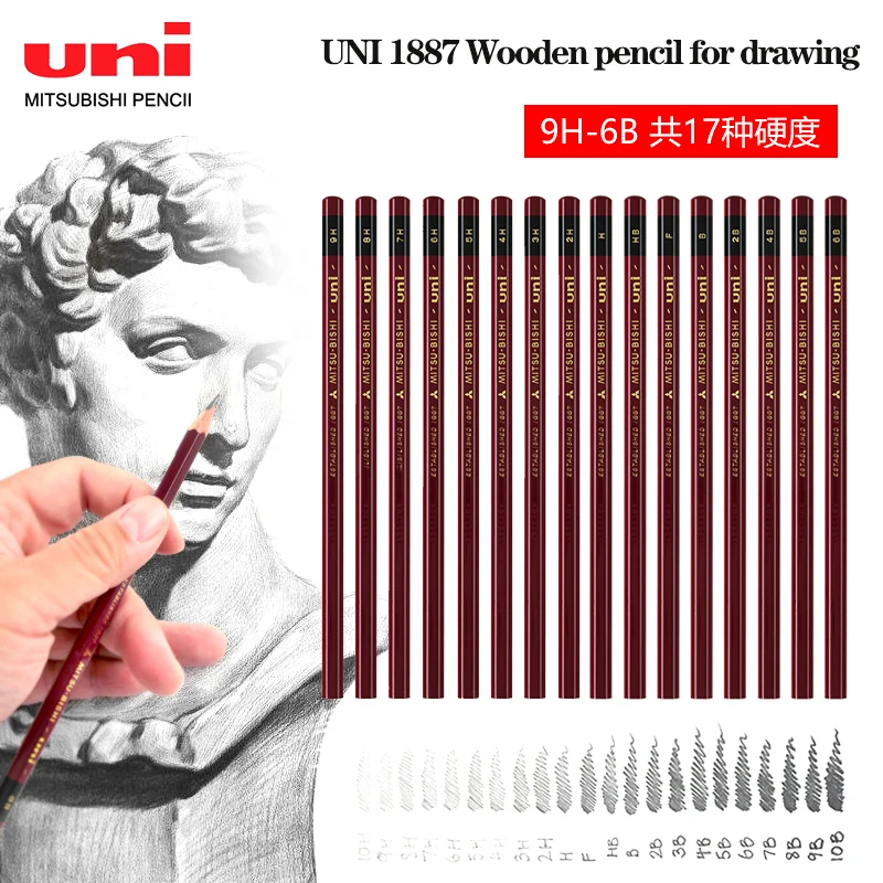 20 Pcs UNI Pencil 1887 Hardness Test Special Pencil Original Wood Rod Pencil Sketching Drawing Students Writing Pencil Wholesale
20 Pcs UNI Pencil 1887 Hardness Test Special Pencil Original Wood Rod Pencil Sketching Drawing Students Writing Pencil Wholesale