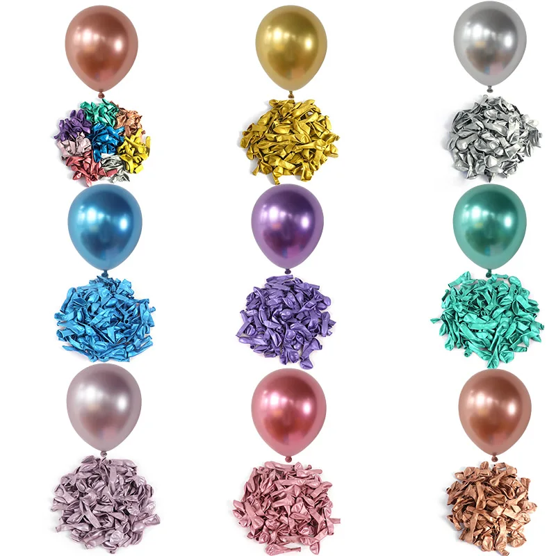 50pcs 5inch Chrome Metallic Latex Balloons Gold Silver Birthday Theme Party Inflate Air Globos Wedding Decoration Supplies Ball
50pcs 5inch Chrome Metallic Latex Balloons Gold Silver Birthday Theme Party Inflate Air Globos Wedding Decoration Supplies Ball