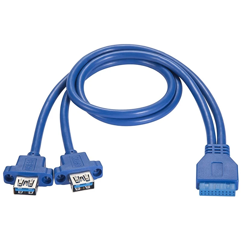 Кабель с лицевой панелью USB3.0, с 19 контактами на два разъема A, корпус для кабеля USB3.0 «сделай сам» с винтами-синий (0,5 м/фута)
Кабель с лицевой панелью USB3.0, с 19 контактами на два разъема A, корпус для кабеля USB3.0 «сделай сам» с винтами-синий (0,5 м/фута)