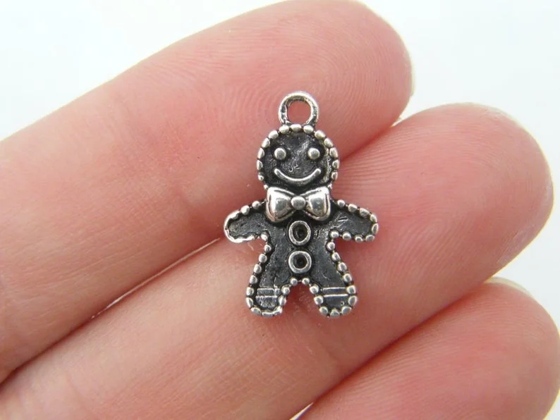 30pcs 18x12mm Gingerbread man charms antique silver tone Tibetan Silver Pendants Antique Jewelry Making DIY Handmade Craft
30pcs 18x12mm Gingerbread man charms antique silver tone Tibetan Silver Pendants Antique Jewelry Making DIY Handmade Craft