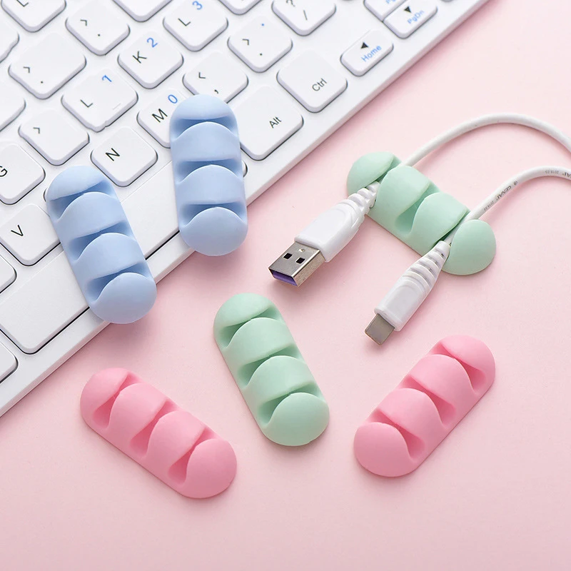 2pcs Silicone Cable Holder Self Adhesive Cable Winder Desktop USB Wire Data Line Clips Holder Desk Organizer Office Supplies
2pcs Silicone Cable Holder Self Adhesive Cable Winder Desktop USB Wire Data Line Clips Holder Desk Organizer Office Supplies