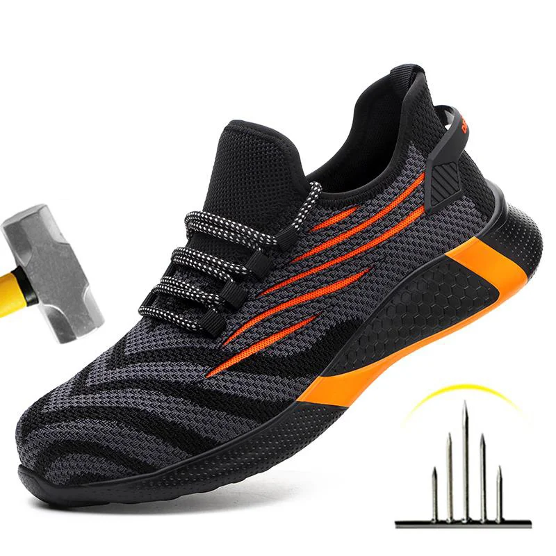 Safety Shoes Men Quality All-match Steel Toe Cap Puncture Construction Lightweight Breathable Anti-Smashing Sneakers Work Shoes
Safety Shoes Men Quality All-match Steel Toe Cap Puncture Construction Lightweight Breathable Anti-Smashing Sneakers Work Shoes