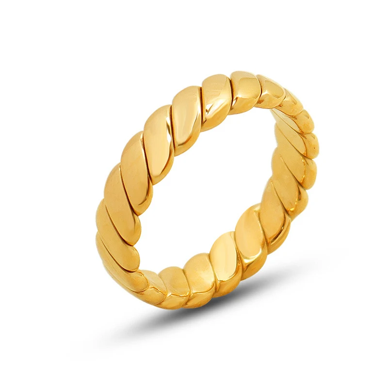 Dainty Stainless Steel 18K Gold Filled Hypoallergenic Adjustable Twisted Open ring Stackable rings For Women
Dainty Stainless Steel 18K Gold Filled Hypoallergenic Adjustable Twisted Open ring Stackable rings For Women
