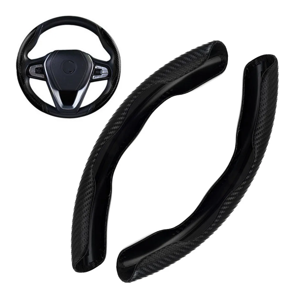 New Car Steering Wheel Cover Carbon Black Fiber Steering Wheel Booster Cover Anti-skid Interior Accessories Universal Cover
New Car Steering Wheel Cover Carbon Black Fiber Steering Wheel Booster Cover Anti-skid Interior Accessories Universal Cover