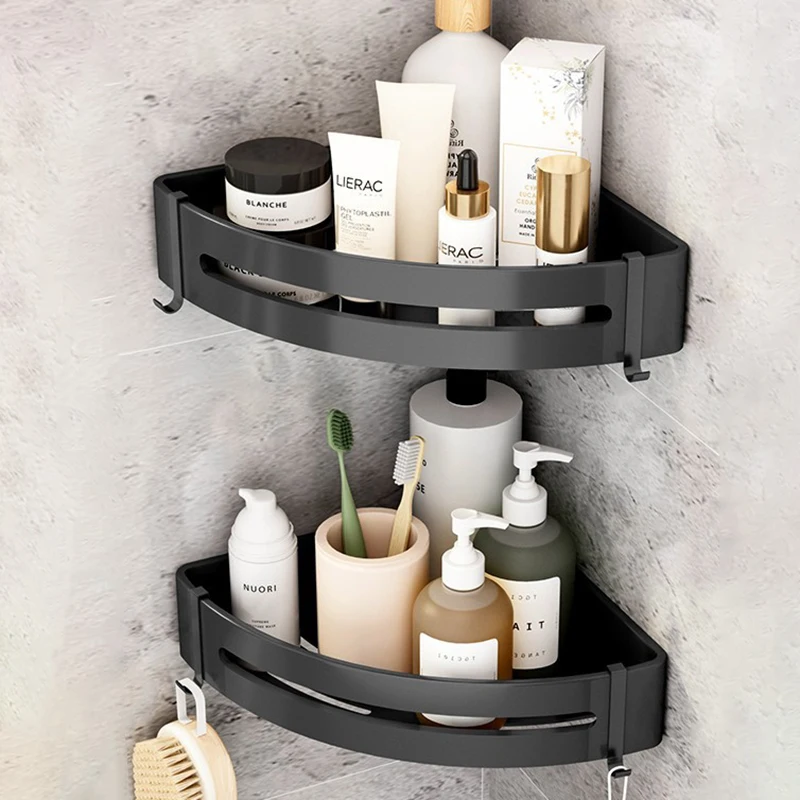Bathroom Shelves Wall Mount Kitchen Spice Shelf Aluminum Shower Storage Rack No Drill Shampoo Organizer Bathroom Accessories
Bathroom Shelves Wall Mount Kitchen Spice Shelf Aluminum Shower Storage Rack No Drill Shampoo Organizer Bathroom Accessories