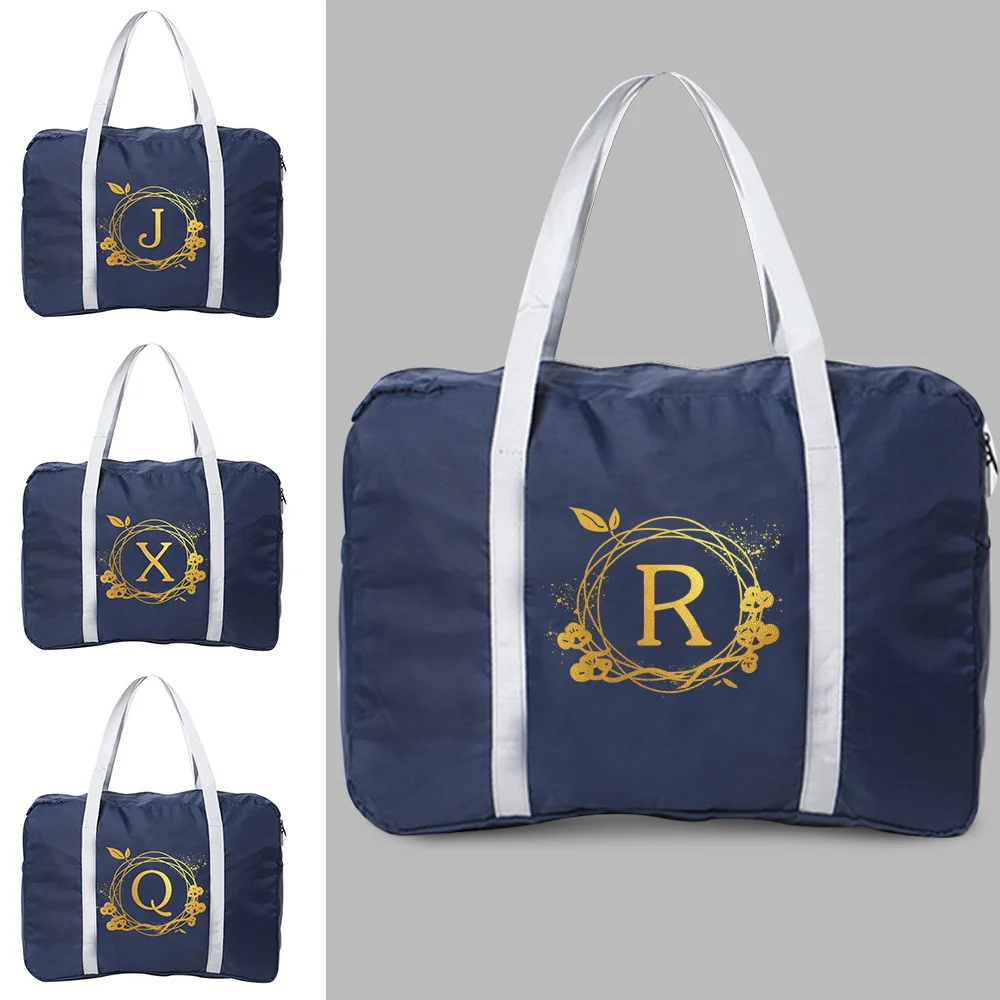 Foldable Large Capacity Storage Folding Travel Bags Tote Carry on Luggage Handbag Wreath Letter Print Duffel Women Shoulder Bags
Foldable Large Capacity Storage Folding Travel Bags Tote Carry on Luggage Handbag Wreath Letter Print Duffel Women Shoulder Bags