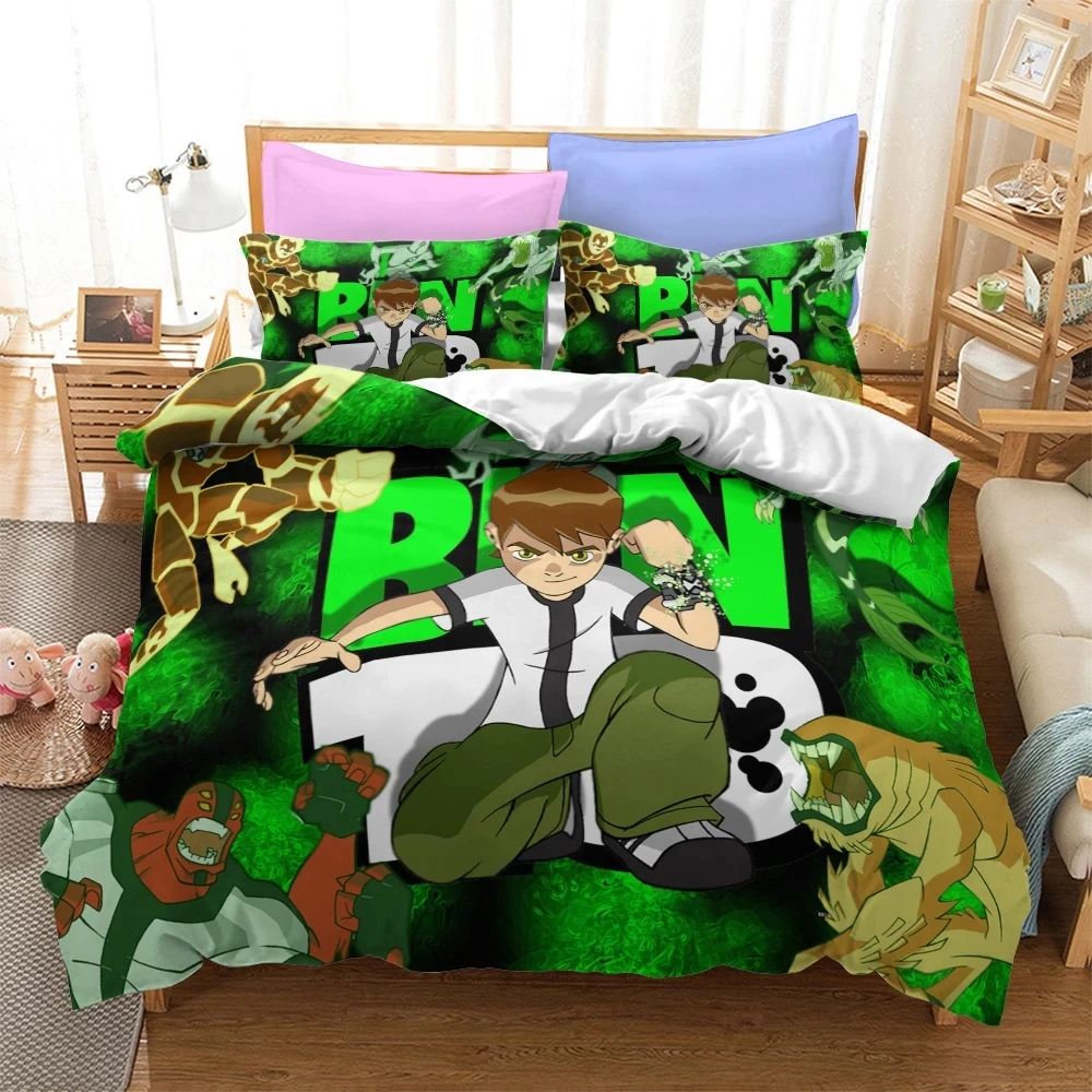 Anime Ben Gwen Duvet Cover 10 Cartoon Bedding Sets Kids Boys Adult Gifts Bed Set 2/3 Pcs Quilt Comforter Covers Home Textiles 
Anime Ben Gwen Duvet Cover 10 Cartoon Bedding Sets Kids Boys Adult Gifts Bed Set 2/3 Pcs Quilt Comforter Covers Home Textiles