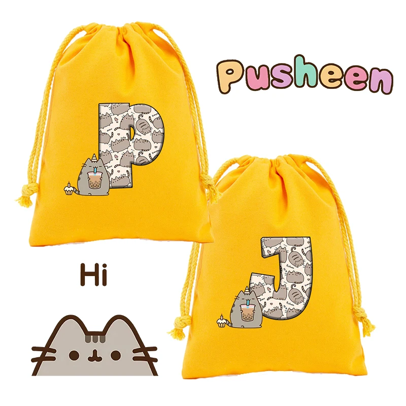 Новые сумки Pusheen на шнурке аниме для жирных кошек косметика Женская хлопковая