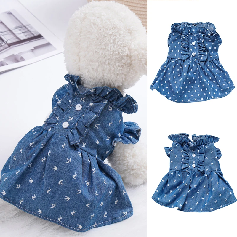 Denim Dog Dress Vest Harness Summer Clothes For Puppy Small Medium Chihuahua French Bulldog Walking Harness Cat Pet Accessories
Denim Dog Dress Vest Harness Summer Clothes For Puppy Small Medium Chihuahua French Bulldog Walking Harness Cat Pet Accessories