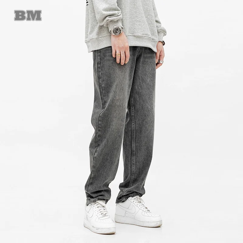 2022 Japanese Streetwear Straight Casual Jeans Korean Style Fashion High Quality Denim Pants Harajuku Trousers Men Clothing
2022 Japanese Streetwear Straight Casual Jeans Korean Style Fashion High Quality Denim Pants Harajuku Trousers Men Clothing