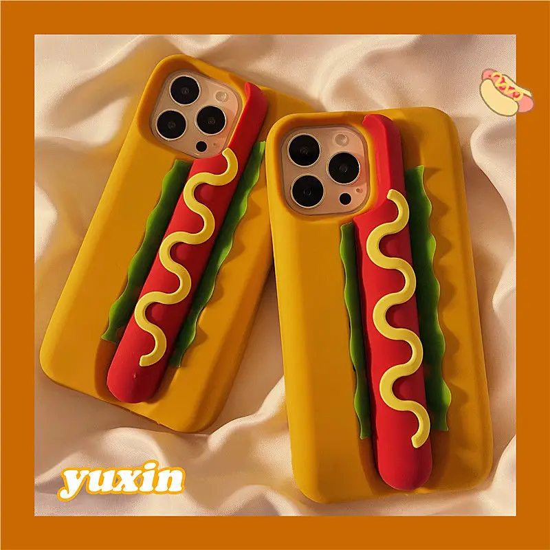 Cute 3D Hot Dog Soft Silicone Phone Case for Iphone 13 12 11 Pro Max 12/13Pro Xs Max Xr X 7Plus 8Plus Se 2020 Shockproof Cover
Cute 3D Hot Dog Soft Silicone Phone Case for Iphone 13 12 11 Pro Max 12/13Pro Xs Max Xr X 7Plus 8Plus Se 2020 Shockproof Cover