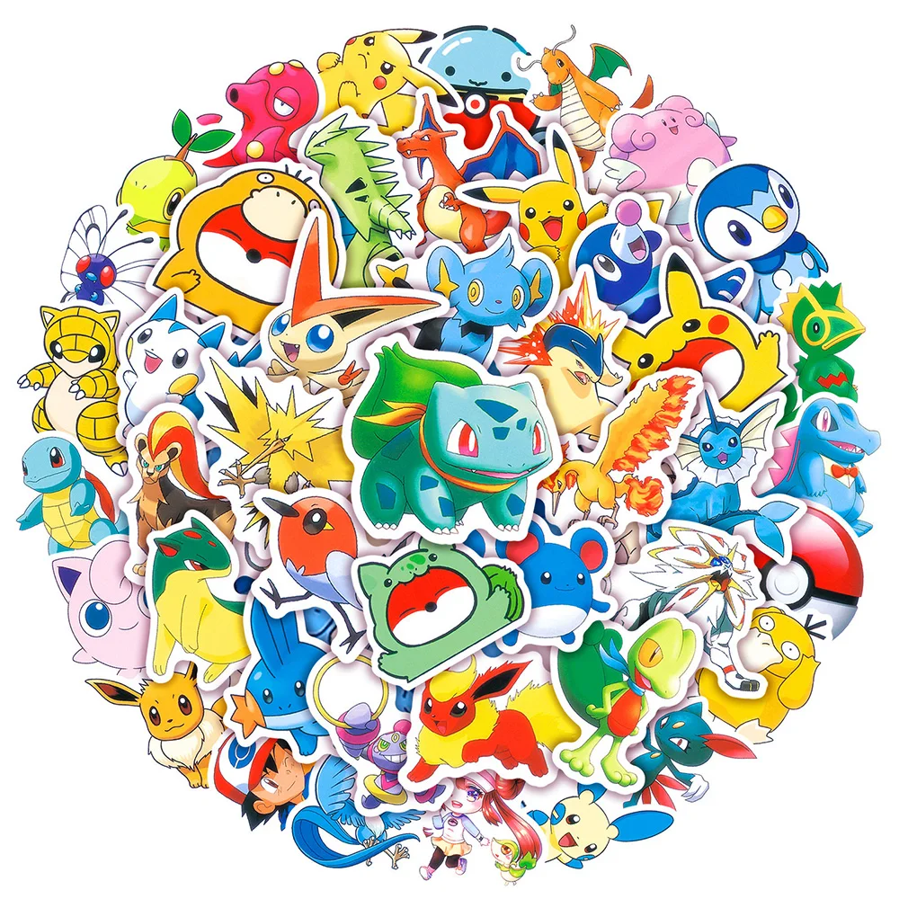 10/30/50pcs Anime Pokemon Waterproof Stickers Decal Laptop Motorcycle Luggage Guitar Car Skateboard Phone Fridge Kid Sticker Toy
10/30/50pcs Anime Pokemon Waterproof Stickers Decal Laptop Motorcycle Luggage Guitar Car Skateboard Phone Fridge Kid Sticker Toy