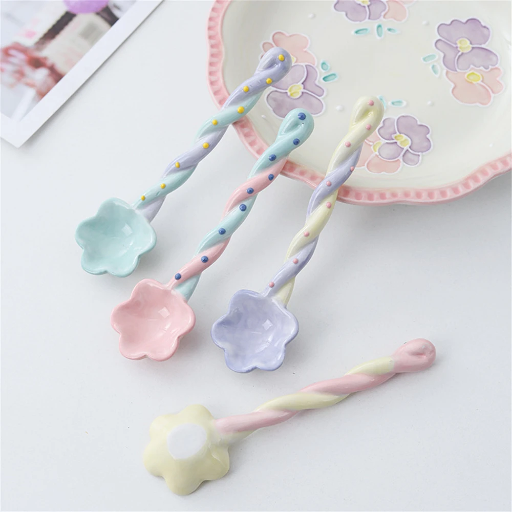 2023 Cute Spoon Coffee Tea Spoon 1pcs Ceramic Spoon Ins Style Flower Spoon Kitchen Accessories Drinks Dessert Spoon Mini Spoon
2023 Cute Spoon Coffee Tea Spoon 1pcs Ceramic Spoon Ins Style Flower Spoon Kitchen Accessories Drinks Dessert Spoon Mini Spoon