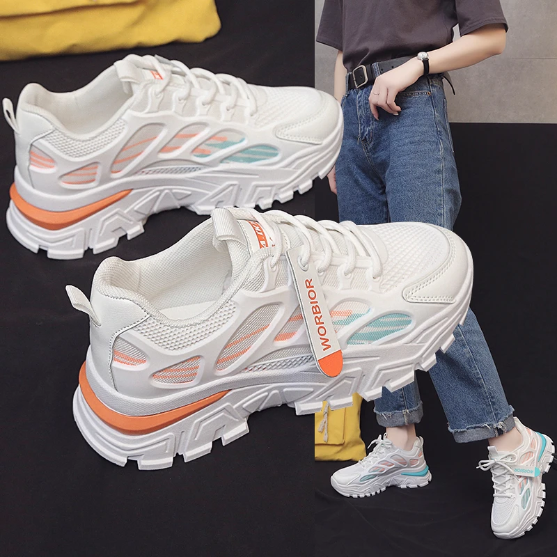 2022 Summer New Gradient Breathable Sports Casual Women's Shoes Heightened Thick Bottom All-match Splicing Old Shoes
2022 Summer New Gradient Breathable Sports Casual Women's Shoes Heightened Thick Bottom All-match Splicing Old Shoes
