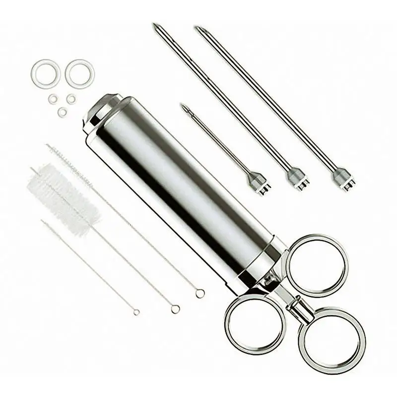Marinade Meat Seasoning Injector Kit urkey Meat Injectors Stainless Steel Cooking Syringe With 3 Needles Cooking Syringe
Marinade Meat Seasoning Injector Kit urkey Meat Injectors Stainless Steel Cooking Syringe With 3 Needles Cooking Syringe