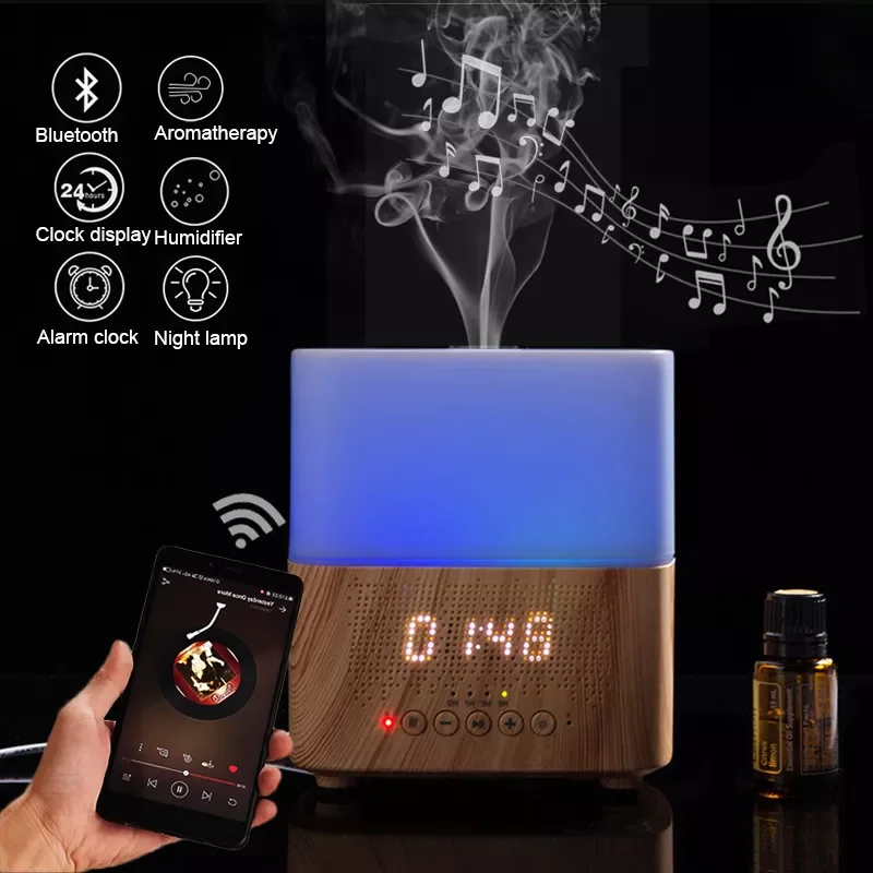 Аромадиффузор для эфирных масел с Bluetooth, ультразвуковой распылитель тумана с динамиком и дисплеем времени, будильник, увлажнитель воздуха д...
Аромадиффузор для эфирных масел с Bluetooth, ультразвуковой распылитель тумана с динамиком и дисплеем времени, будильник, увлажнитель воздуха д...