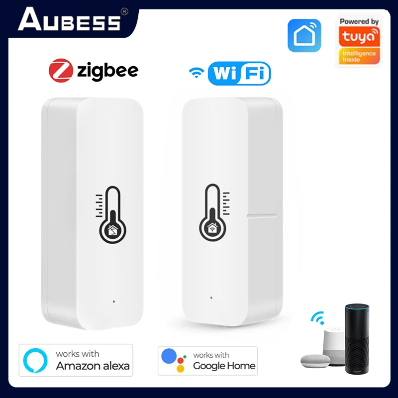Tuya WIFI Zigbee Temperature And Humidity Sensor Indoor Hygrometer Controller Smart Home APP Monitoring For Alexa Google Home
Tuya WIFI Zigbee Temperature And Humidity Sensor Indoor Hygrometer Controller Smart Home APP Monitoring For Alexa Google Home