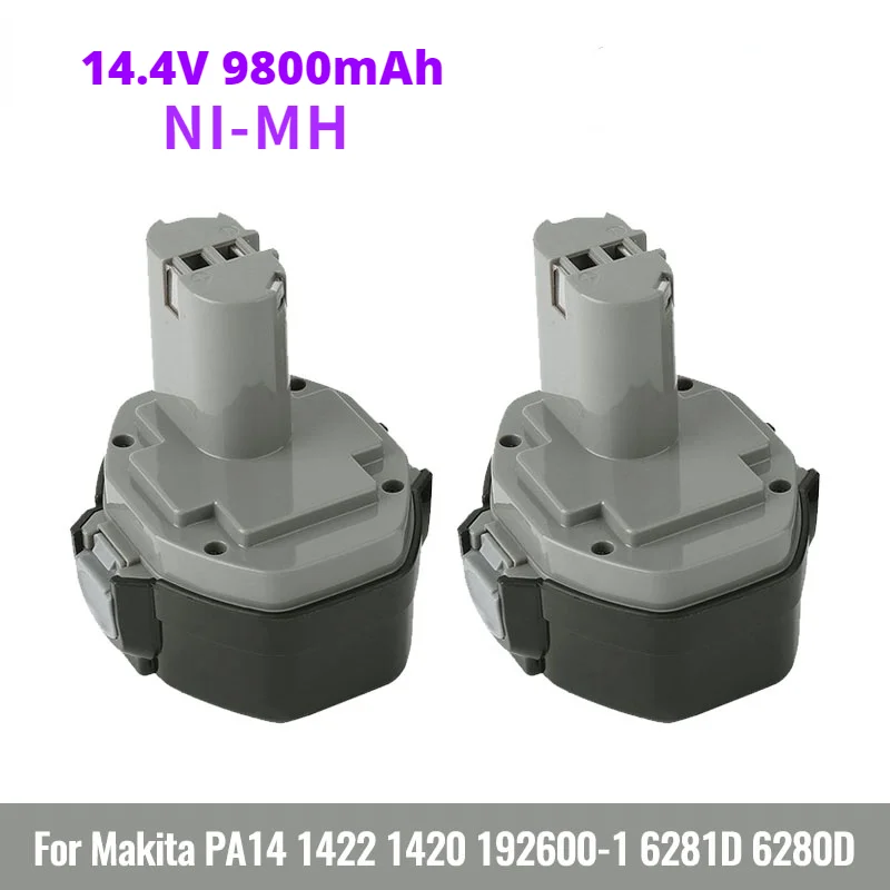 100% Оригинальный аккумулятор 14,4 В 9800 мАч для MAKITA 14,4 В Аккумулятор 1420 Ач 1422 1433 1434 193158 1435F-3 Электроинструмент Ni-MH
100% Оригинальный аккумулятор 14,4 В 9800 мАч для MAKITA 14,4 В Аккумулятор 1420 Ач 1422 1433 1434 193158 1435F-3 Электроинструмент Ni-MH