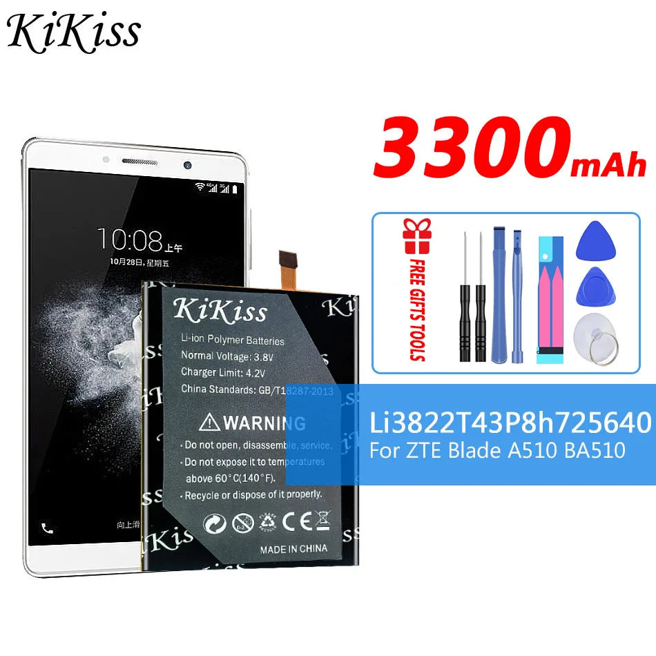 Новый аккумулятор Li3822T43P8h725640 для ZTE Blade A510 A 510, аккумулятор для телефона, литиевая аккумуляторная батарея
Новый аккумулятор Li3822T43P8h725640 для ZTE Blade A510 A 510, аккумулятор для телефона, литиевая аккумуляторная батарея