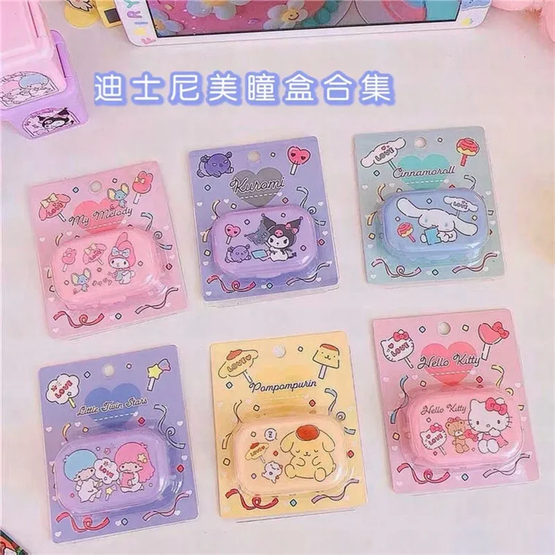 sanrio Beautiful Pupil Box Mymelody Cinnamonroll Kuromi Stereoscopic Transparent Contact Lens Box travel Container storage 
sanrio Beautiful Pupil Box Mymelody Cinnamonroll Kuromi Stereoscopic Transparent Contact Lens Box travel Container storage