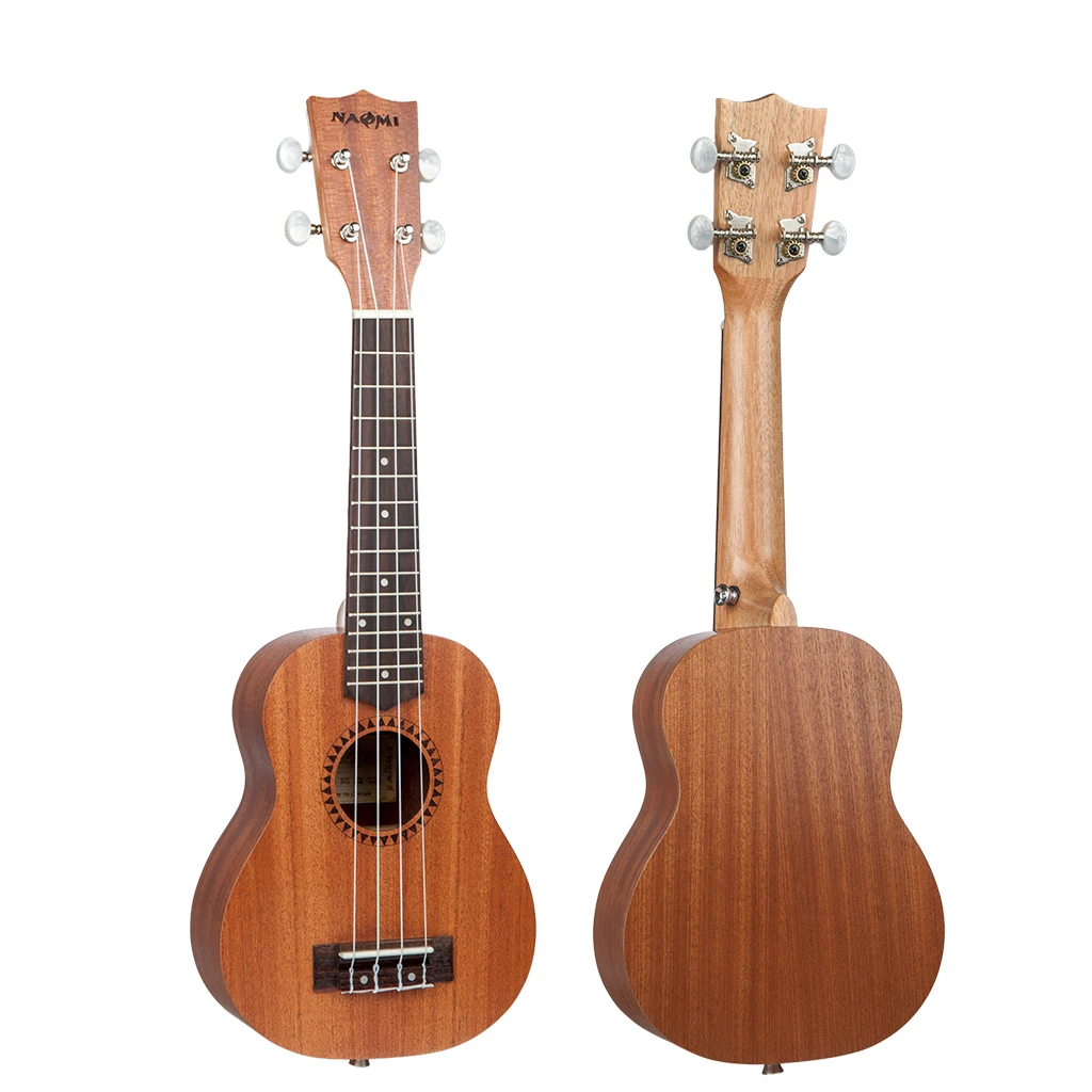 

NAOMI Soprano Sapele Ukulele Kid Starter Uke Hawaii Kids 4 Strings Guitar 21 Inch Wooden Hawaiian Uke Fine Tuners For Beginner