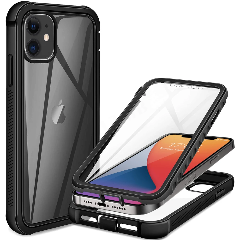 360 Full Body Screen Protector Transparent Case For iPhone 12 Pro Max Mini 11 Xs X Xr 6 6S 7 8 Plus SE2 Shockproof Phone Cover 
360 Full Body Screen Protector Transparent Case For iPhone 12 Pro Max Mini 11 Xs X Xr 6 6S 7 8 Plus SE2 Shockproof Phone Cover