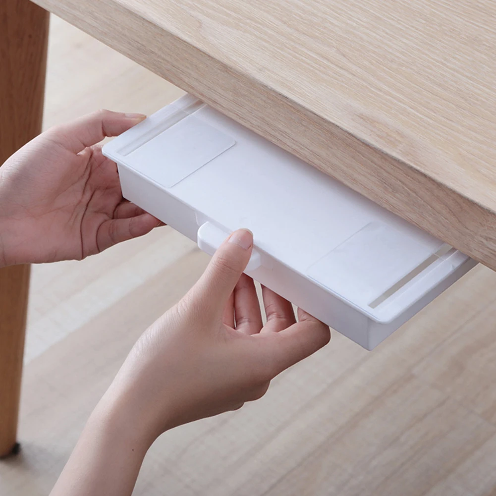 Self-adhesive Storage Box No Punching Cabinet Organizer Box Hide Stationery Box Under The Desk Drawer Storage Home Organization
Self-adhesive Storage Box No Punching Cabinet Organizer Box Hide Stationery Box Under The Desk Drawer Storage Home Organization