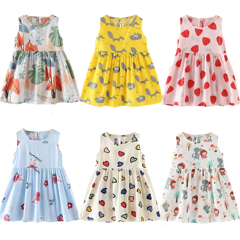 Dress For Girls Baby Clothes Infant Girl Clothes Cute Cartoon Print Sleeveless Beach Dress Baby Princess Summer Dresses
Dress For Girls Baby Clothes Infant Girl Clothes Cute Cartoon Print Sleeveless Beach Dress Baby Princess Summer Dresses