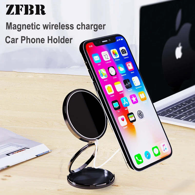 Portable Cell Phone Holder 15W Adjustable Magnetic Charger in Car Desk Qi Wireless Charger For iPhone 12 Samsung Xiaomi Huawei
Portable Cell Phone Holder 15W Adjustable Magnetic Charger in Car Desk Qi Wireless Charger For iPhone 12 Samsung Xiaomi Huawei