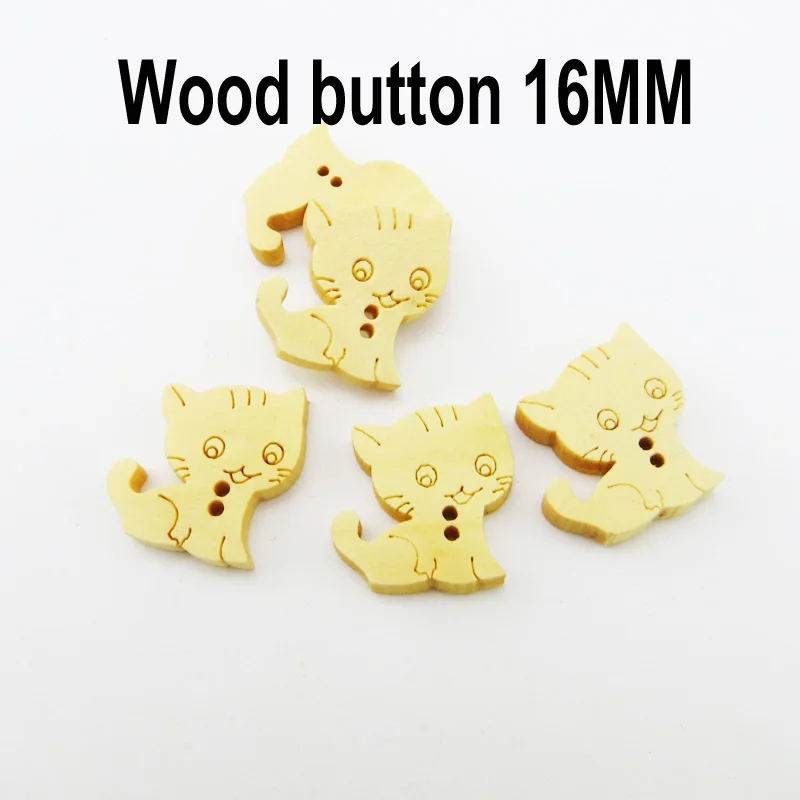 100PCS Cat Buttons Fits Garment Cartoons Wood Sewing Scrapbook Toy Charms WCB-198w
100PCS Cat Buttons Fits Garment Cartoons Wood Sewing Scrapbook Toy Charms WCB-198w