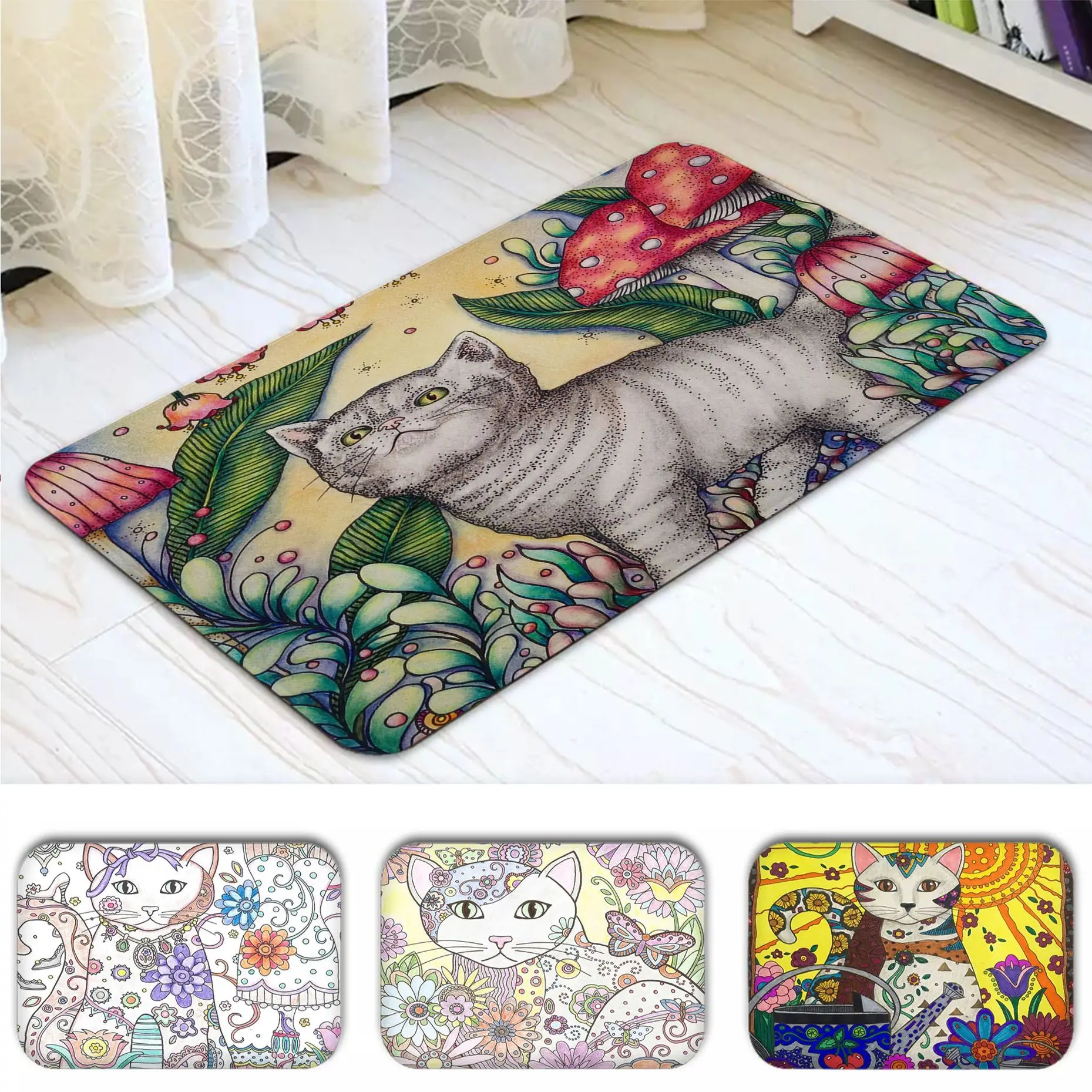 Cute Cat Kitchen Mat INS Style Soft Bedroom Floor House Laundry Room Mat Anti-skid Bedside Mats
Cute Cat Kitchen Mat INS Style Soft Bedroom Floor House Laundry Room Mat Anti-skid Bedside Mats
