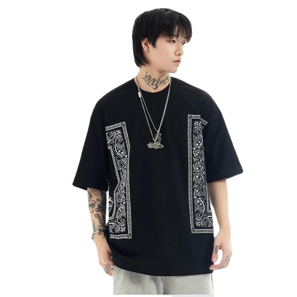 2022 Spring and Summer New Cotton Loose Trend Short Sleeve T-Shirt Men's Casual Cashew Blouses Men's Regular 18-24
2022 Spring and Summer New Cotton Loose Trend Short Sleeve T-Shirt Men's Casual Cashew Blouses Men's Regular 18-24