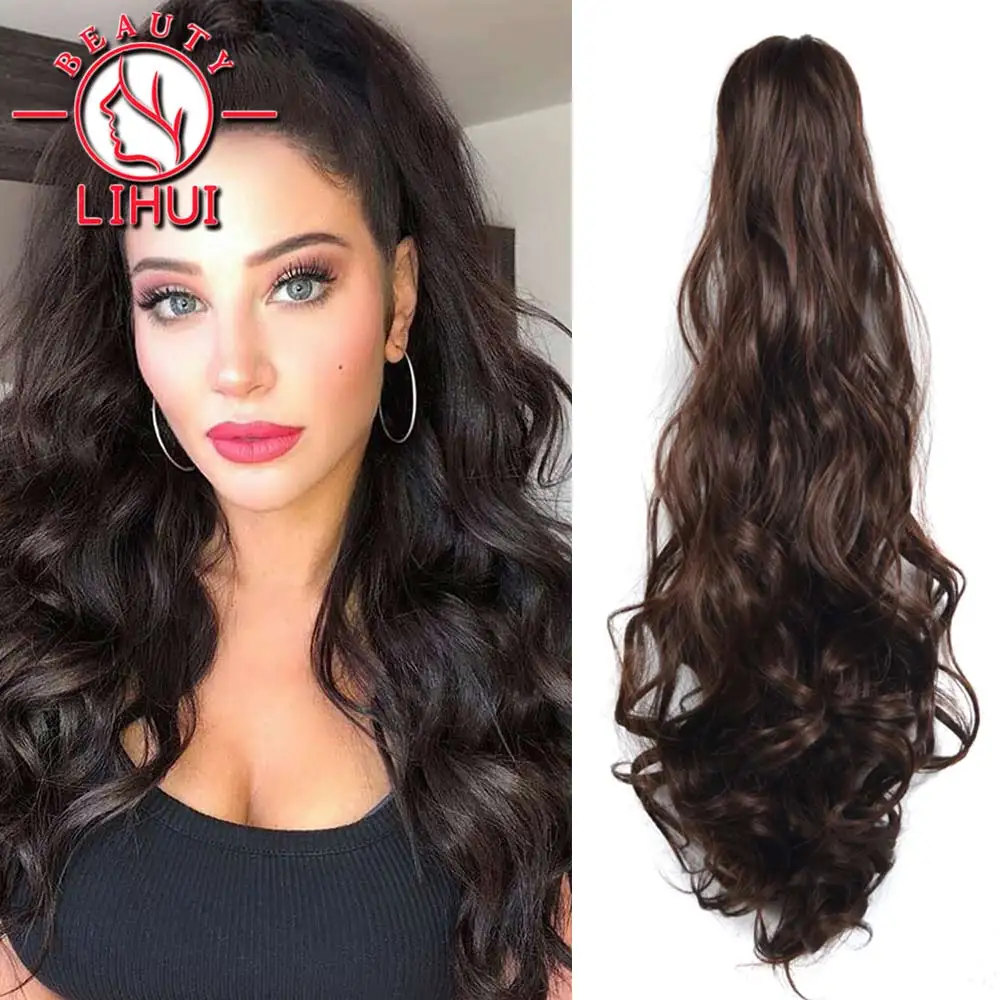 liHhui Synthetic Claw Clip On Ponytail Hair Extension Ponytail Extension Hair For Women Pony Tail Hairpiece Curly Style 22"
liHhui Synthetic Claw Clip On Ponytail Hair Extension Ponytail Extension Hair For Women Pony Tail Hairpiece Curly Style 22"